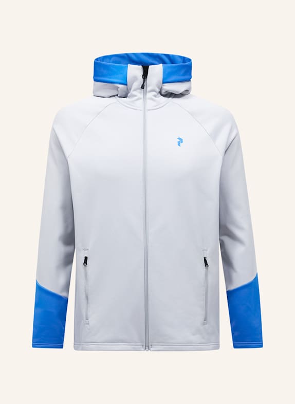 Peak Performance Midlayer-Jacke RIDER ZIP HOOD HELLGRAU