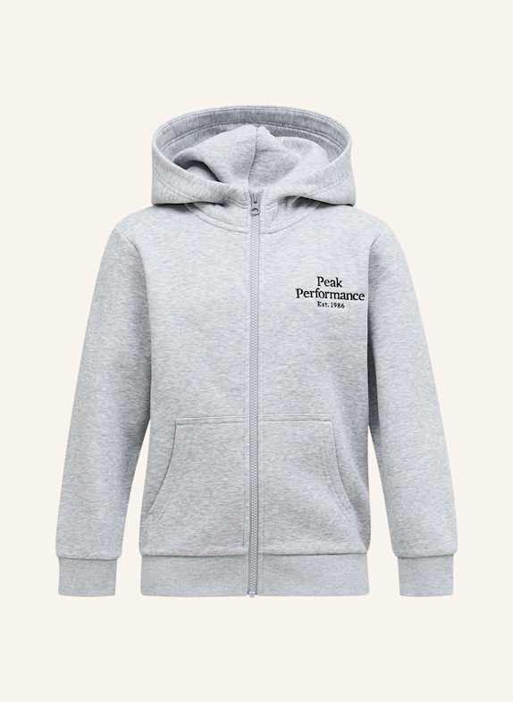 Peak Performance Kapuzensweatshirtjacke GRAU
