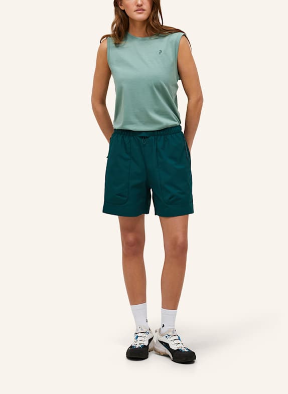 Peak Performance W Outdoor Cargo Shorts Cargoshorts NEONBLAU