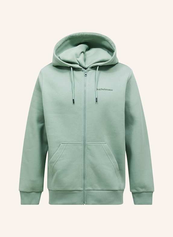 Peak Performance Kapuzensweatshirtjacke HELLGRÜN