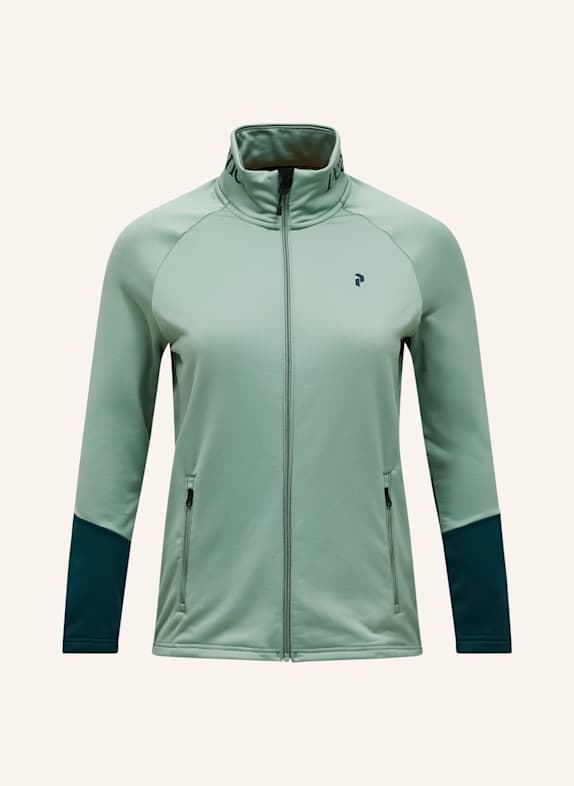 Peak Performance W Rider Essentials Midlayer Zip Jacket Fleecejacke HELLGRÜN