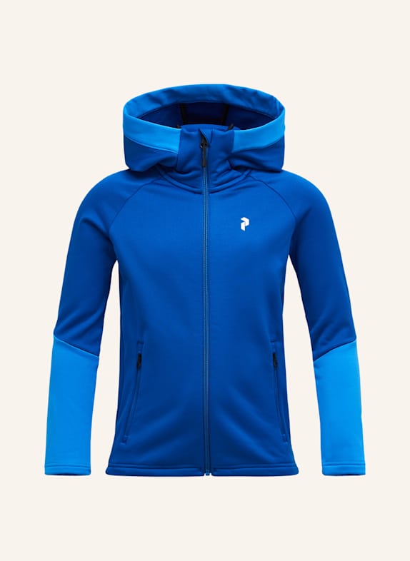 Peak Performance Jr Rider Essentials Midlayer Zip Hood Fleecejacke BLAU