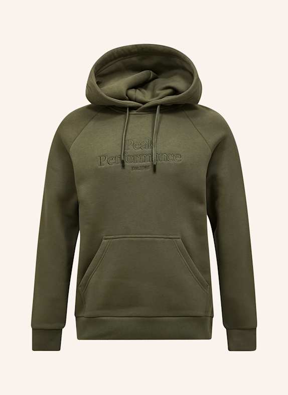 Peak Performance M Original Hood Kapuzensweatshirt OLIV