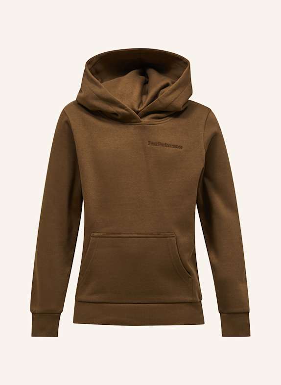 Peak Performance Jr Original Small Logo Hood Kapuzensweatshirt KHAKI