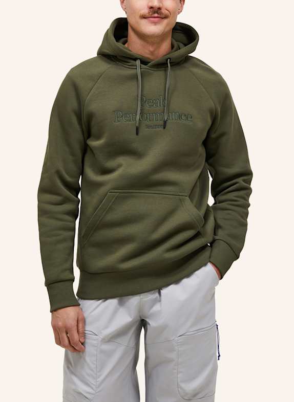 Peak Performance M Original Hood Kapuzensweatshirt OLIV