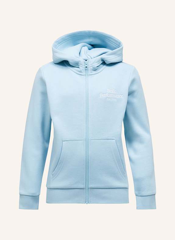 Peak Performance Jr Original Zip Hood Kapuzensweatshirtjacke BLAU