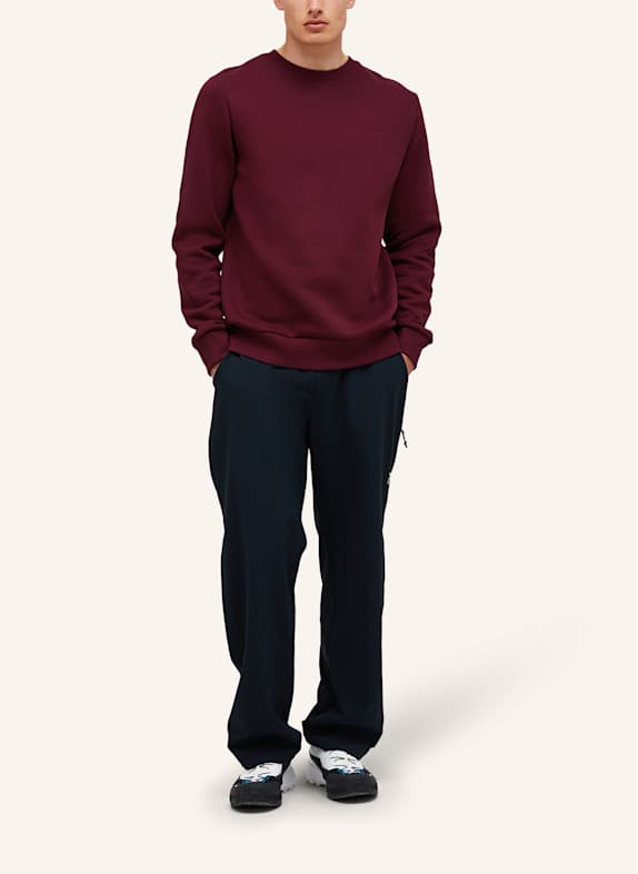 Peak Performance M Original Small Logo Crew Sweatshirtpullover DUNKELROT