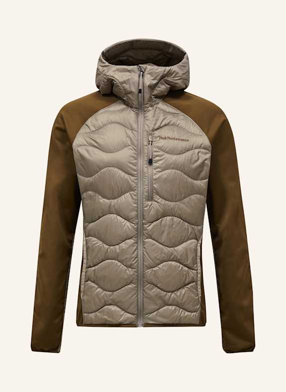 Peak Performance Hybrid-Daunenjacke HELIUM HOODED HELLBRAUN