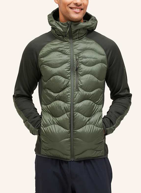 Peak Performance Hybrid-Daunenjacke HELIUM HOODED DUNKELGRÜN