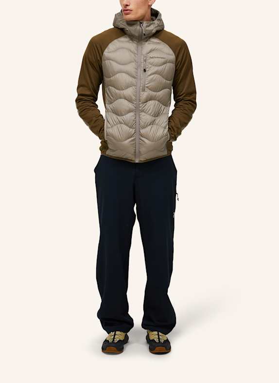 Peak Performance Hybrid-Daunenjacke HELIUM HOODED HELLBRAUN
