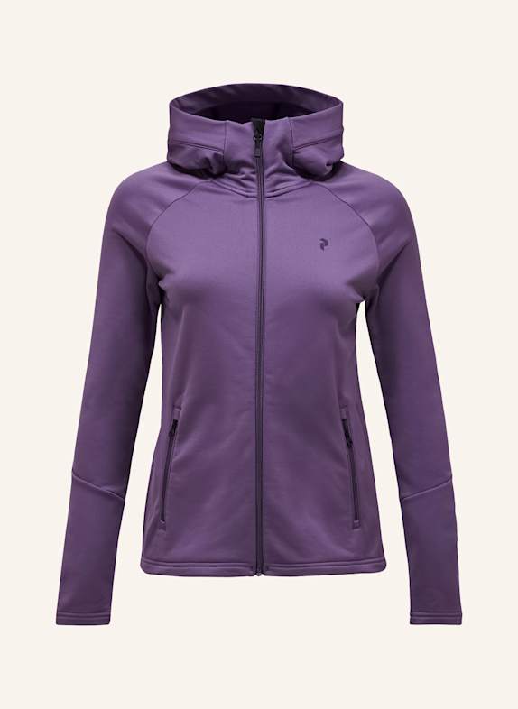 Peak Performance W Rider Essentials Midlayer Zip Hood Fleecejacke DUNKELLILA