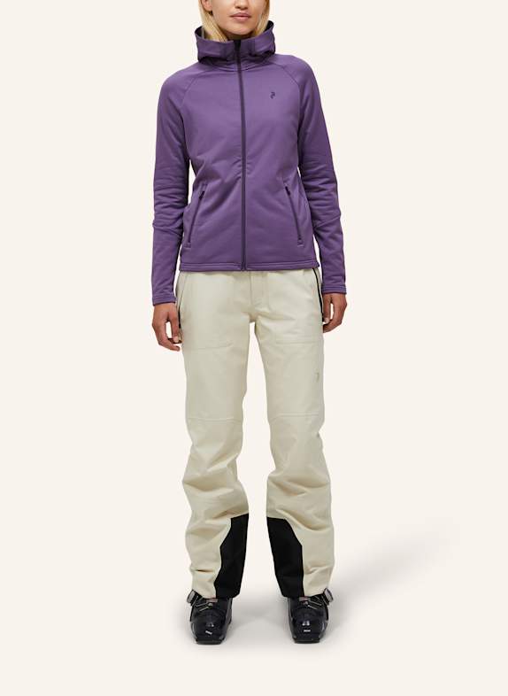 Peak Performance W Rider Essentials Midlayer Zip Hood Fleecejacke DUNKELLILA