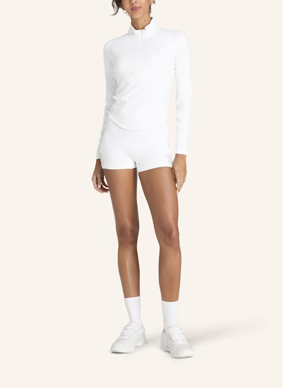 Wilson Langarmshirt BASELINE HALF-ZIP WEISS