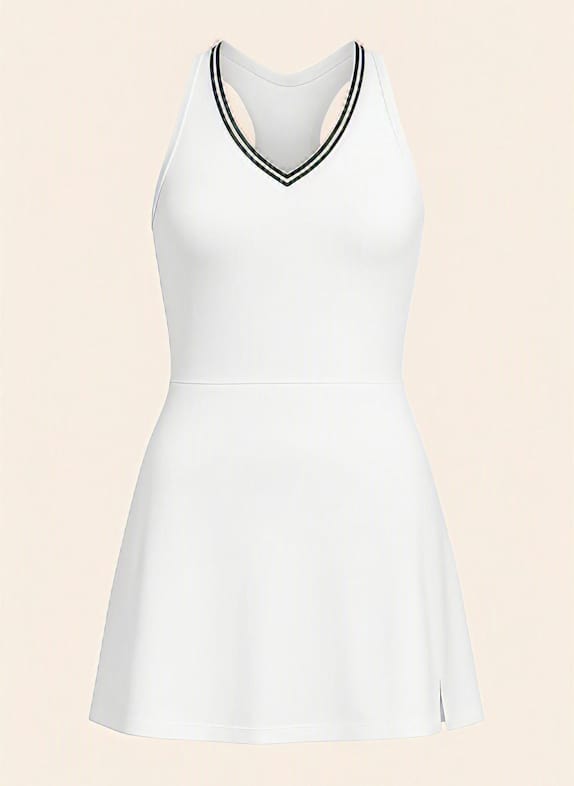 Wilson Tiebreaker Dress Unlined Midikleid WEISS