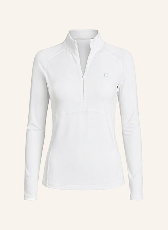 Wilson Baseline Half-Zip Langarmshirt WEISS
