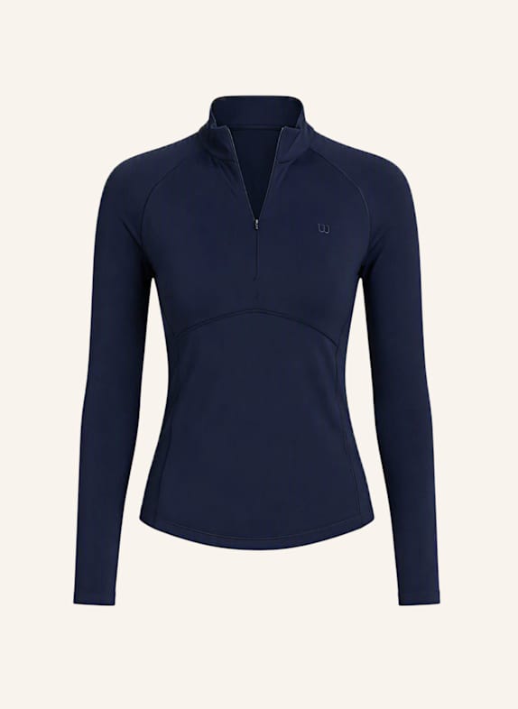 Wilson Baseline Half-Zip Langarmshirt BLAU