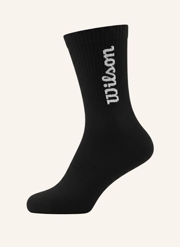 Wilson Sportsocken CREW LOGO SOCKS SCHWARZ