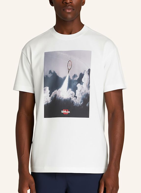 Wilson T-Shirt M WILSON SPORT GRAPHIC TEE WEISS / SCHWARZ