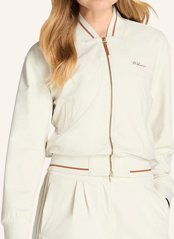 Wilson Bomberjacke W PENN BOMBER BEIGE / WEISS