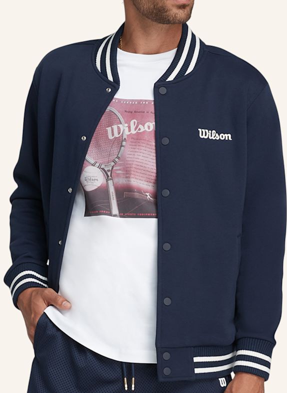 Wilson Collegejacke M HUDSON VARSITY BOMBER BLAU