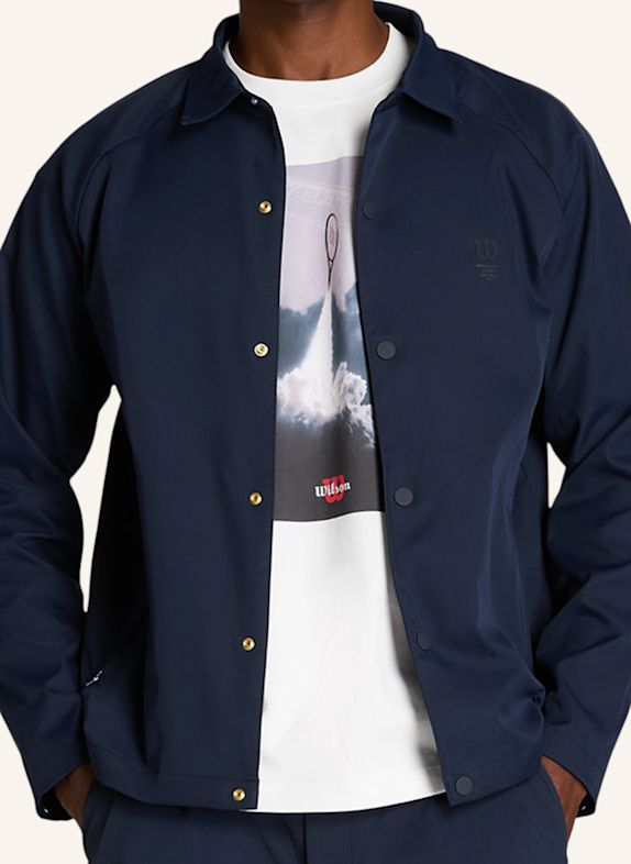 Wilson Sportjacke M SHIRT JACKET BLAU