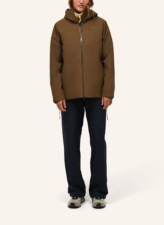 Peak Performance W Treeline Hipe® 2.5L  Shell Jacket Funktionsjacke KHAKI
