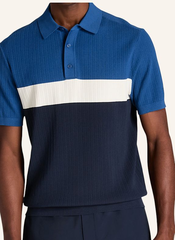 Wilson Top M BILTMORE COLORBLOCK KNIT POLO BLAU