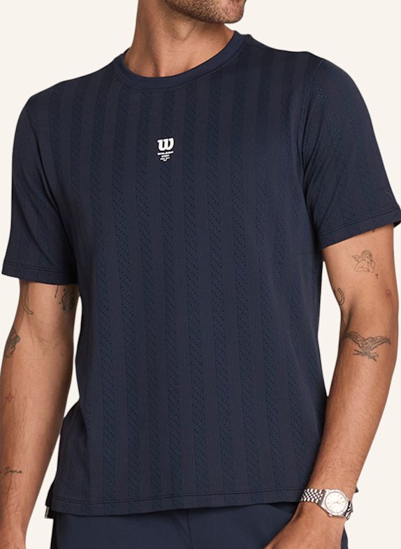 Wilson T-Shirt M GAME POINT SEAMLESS TEE BLAU