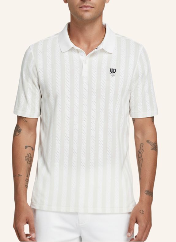 Wilson Poloshirt M GAME POINT SEAMLESS POLO WEISS