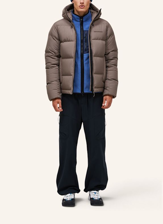 Peak Performance M Rivel Down Puffer Jacket Daunenjacke HELLBRAUN