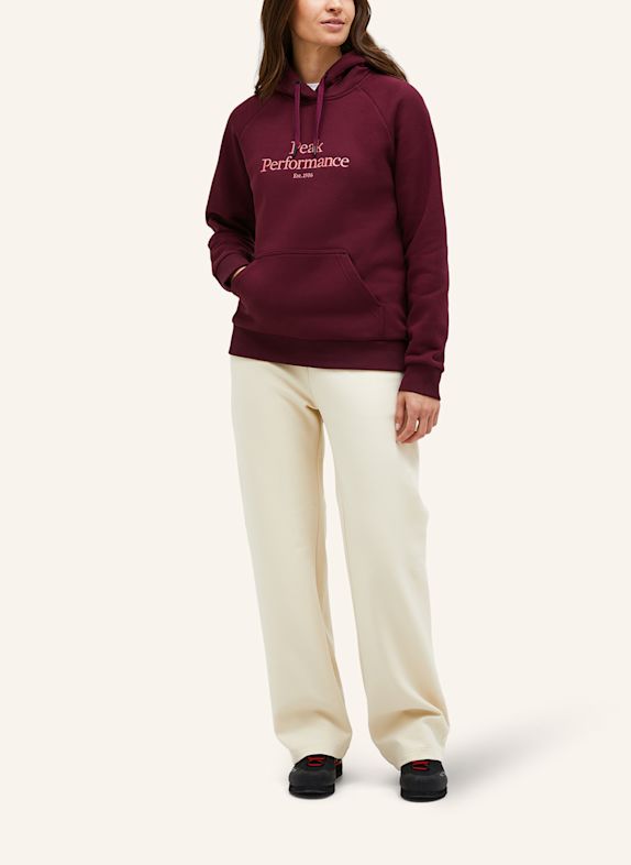Peak Performance Hoodie DUNKELROT