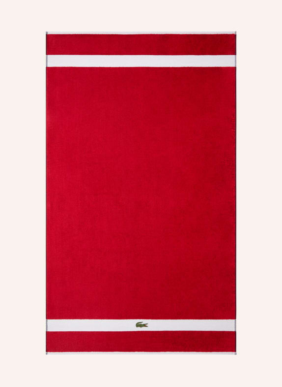 LACOSTE Badetuch L CASUAL ROT