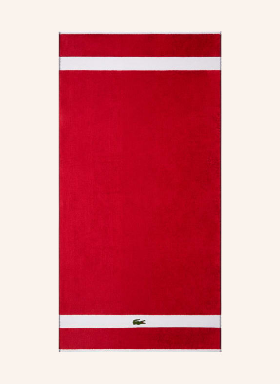 LACOSTE Duschtuch L CASUAL ROT