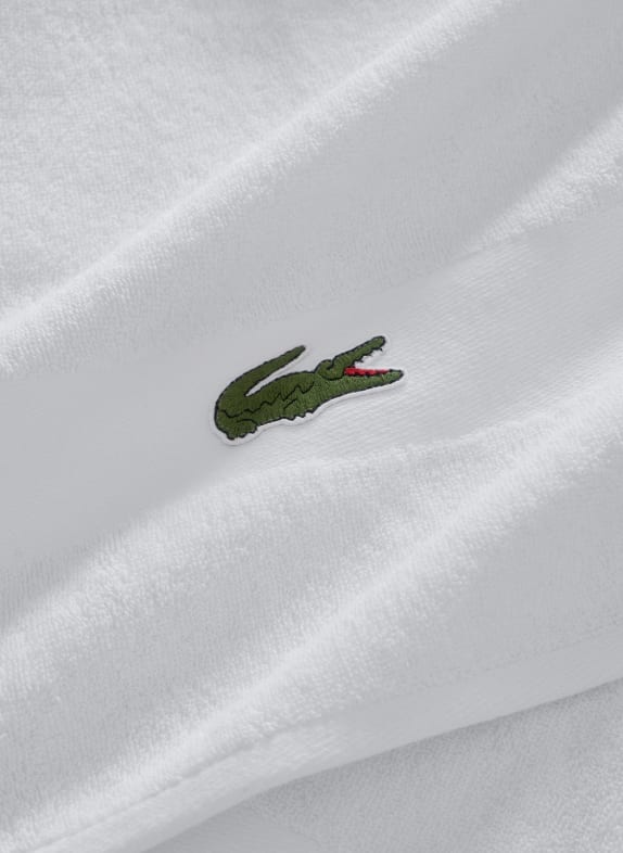 LACOSTE Duschtuch L CASUAL WEISS