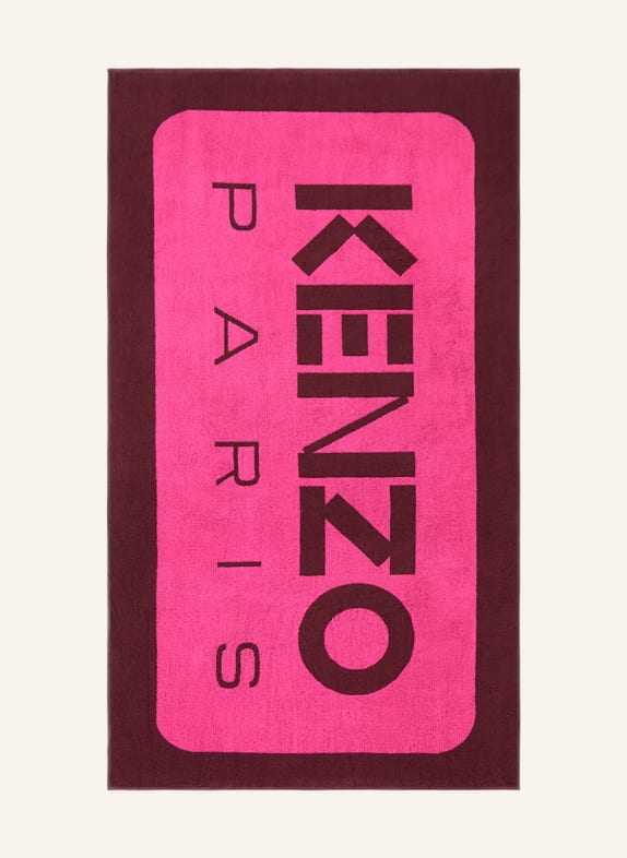 KENZO HOME Strandhandtuch KLABEL STRANDTUCH DUNKELROT