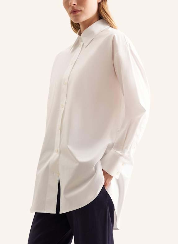 seidensticker Lange blouse, overhemdblouse WIT