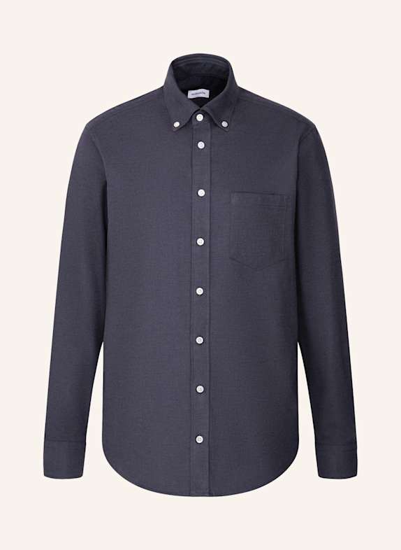 seidensticker Flanellhemd Regular Fit GRAU