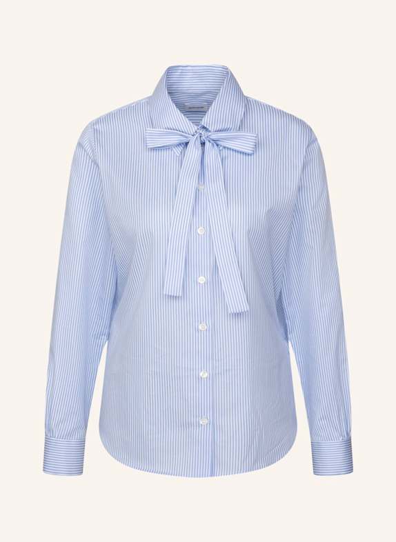 seidensticker Schluppenbluse, Ausgestellte Bluse HELLBLAU