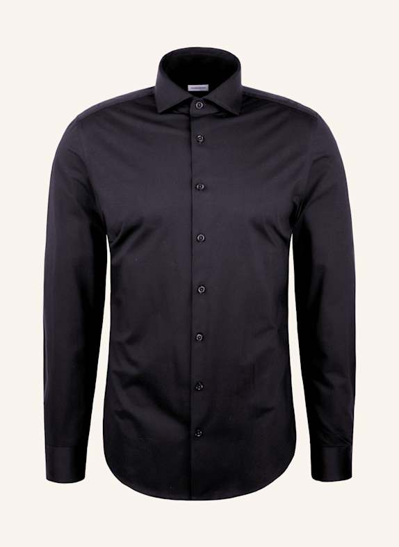 seidensticker Jerseyhemd Slim Fit SCHWARZ