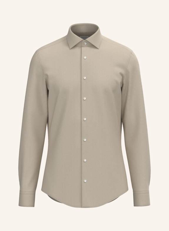 seidensticker Flanellhemd Shaped Fit BEIGE