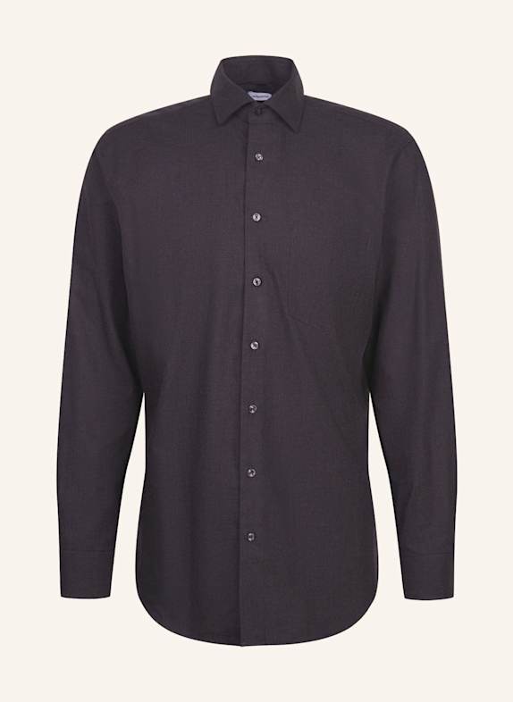 seidensticker Flanellhemd Regular Fit GRAU