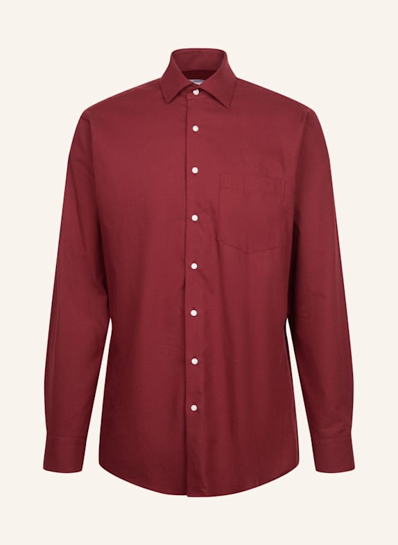 seidensticker Flanellhemd Regular Fit ROT