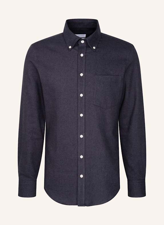 seidensticker Flanellhemd Slim Fit GRAU