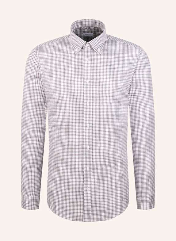 seidensticker Flanellhemd Slim Fit GRAU