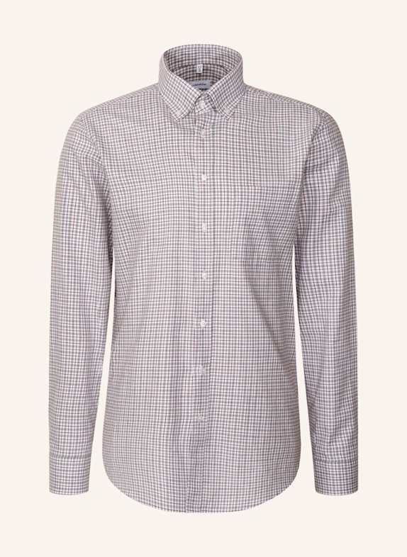 seidensticker Flanellhemd Regular Fit GRAU