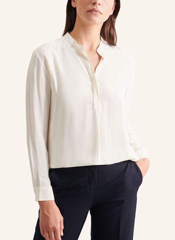 seidensticker Tunic, stand-up collar blouse WHITE