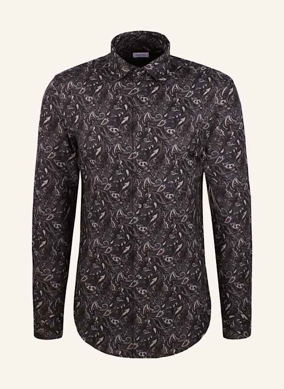 seidensticker Flanellhemd Slim Fit GRAU