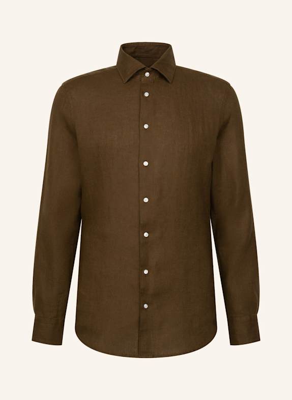 seidensticker Leinenhemd Slim Fit GRÜN