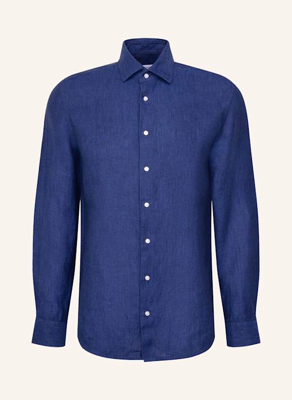 seidensticker Leinenhemd Slim Fit DUNKELBLAU