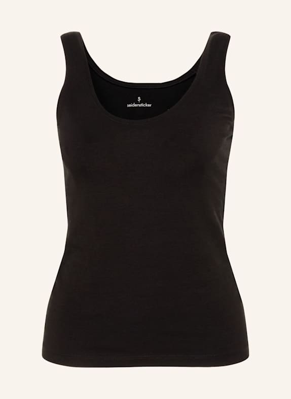 seidensticker Top, Tanktop, T-Shirt SCHWARZ